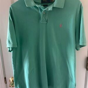 Ralph Lauren Men's Mint Green Polo Shirt